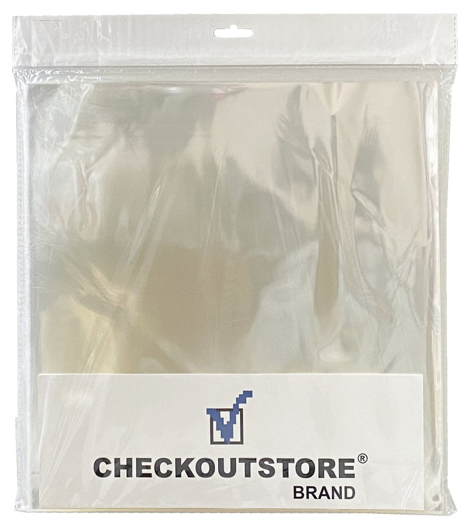 Mediaxpo Record Outer Sleeves Clear Plastic OPP for 12" LP Vinyl 33 RPM Records (Outer Sleeves)